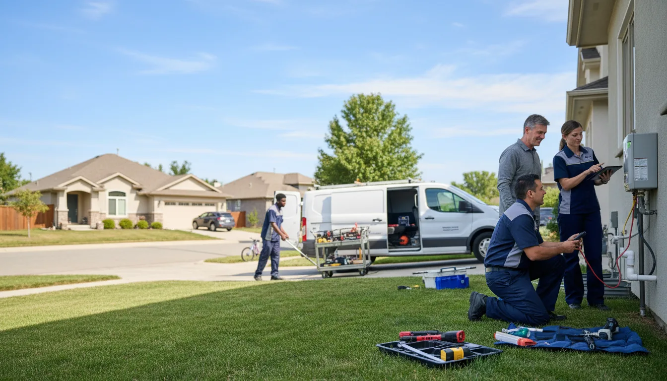 Tankless water heater service in Leonidas, MI